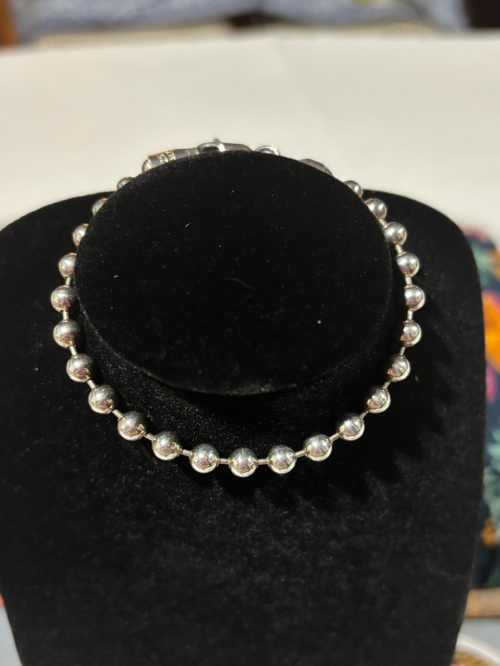 Italy Stamped 925 Beaded Bracelet